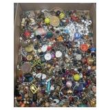 4.12lbs Costume Jewelry Missing Stones, Broken,