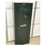 SENTINEL METAL GUN CABINET W/ KEY, HAS ADDED