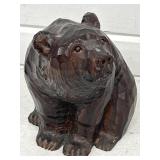 WOOD CARVED BEAR