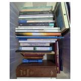 Plastic Storage Tote W/ Book Collection