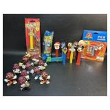 Vintage PEZ Dispensers & California Raisin Toys
