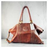 Italian ? Leather Travel Bag 12ï¿½ï¿½x22ï¿½ï¿½x7ï¿½ï¿½