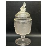 Westward Ho Lidded Compote Indian Lid 10ï¿½ Tall By