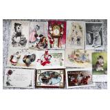 Antique Postcards Christmas, Thanksgiving, ++