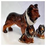 3 Occupied Japan & Japan Collie Dogs