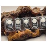 5 - 1oz .999 Fine Silver Bars / Slabs - 5 Ounces