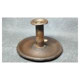 Antique Early Primitive Metal Tin Pushup