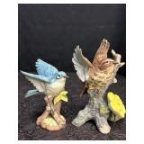 2 PORCELAIN BIRD FIGURINES