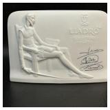 1985 LLadro Collectors Society White Plaque Don
