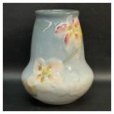 Weller Pottery Etna Floral Vase / Pansies , Gloss