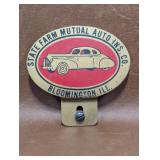 Vintage License Plate Topper State Farm Mutual