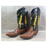 Code West Yellow Lightnings Western Boots Size 6