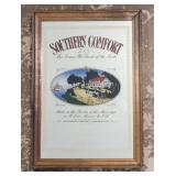 Vtg Souther Comfort Advertising Mirror