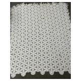 BEAUTIFUL HAND CROCHETED BEDSPREAD NEEDING A FEW