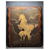 Vintage Unicorn Decoupage Picture Mystical Retro