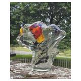 1986 Art Glass Sculpture by David Hopper