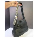 Betsey Johnson Leather Bag w Chunky Heavy Faceted