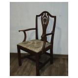 Vintage Trophy-Back Arm Chair