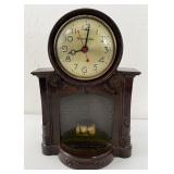 Vintage Mastercrafters Fireplace Clock Not