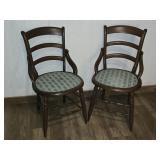 Pair of Antique Reinforced Side Chairs