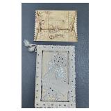 2 Fancy Antique German Greeting Cards - German