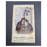 Antique Advertising Card Holmes Business College