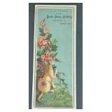 Antique Advertisement Card  J. L. Stark Boits,