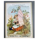 Antique Advertising Card H. A. Cleveland Fine