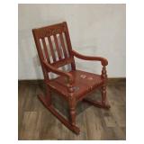 Vintage Hand-Painted Child's Rocker