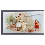 Antique Advertising Card The Goshen Sweeper