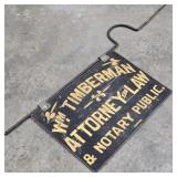 Double-Sided Trade Sign: Attorney at Law