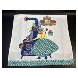 Vintage Black Americana Tea Towel w/ Detachable