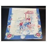 Black Americana Tea Towel Dancing to Banjo Blue