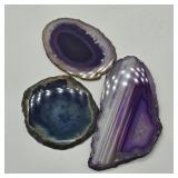 3- PCS OF SLAB DYED AGATE STONE