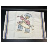 Black Americana Tea Towel Embroidery & Appliquï¿½