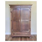 Antique Eastlake Walnut Bedroom Armoire / Closet