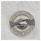 STERLING SILVER DUCKS UNLIMITED FEATHER SOCIETY
