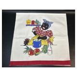 Black Americana Tea Towel Mamie Cooking 28x14