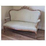 Louis XV Flamed Maple Settee / Sofa