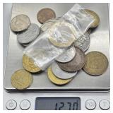 126.9G OF FOREIGN COINS