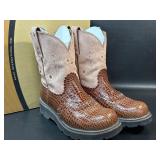 Ariat Gem Baby Womens Boots Sz 9.5 B Copper Gator