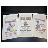 3 Novelty Cotton Four Sacks Black Americana ,