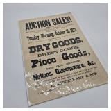 1877 Warrenton Auction Sales! Flyer