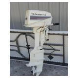 Johnson 4.5hp Outbord Boat Motor Tested Good