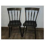 Pair of Vintage Hitchcock Arrow-Back Chairs