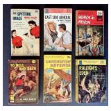 6 Pulp Fiction Paperbacks Audie Murphy To Hell