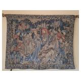 Large Medieval Style Boar & Bear Hunt Tapestry