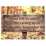 MORE ITEMS DAILY UNTIL September 9th!