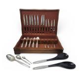 MCM Towle Sterling Silver Contour Set 62 Pcs W