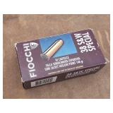 Box of Fiocchi 38 Special Ammunition 50rds